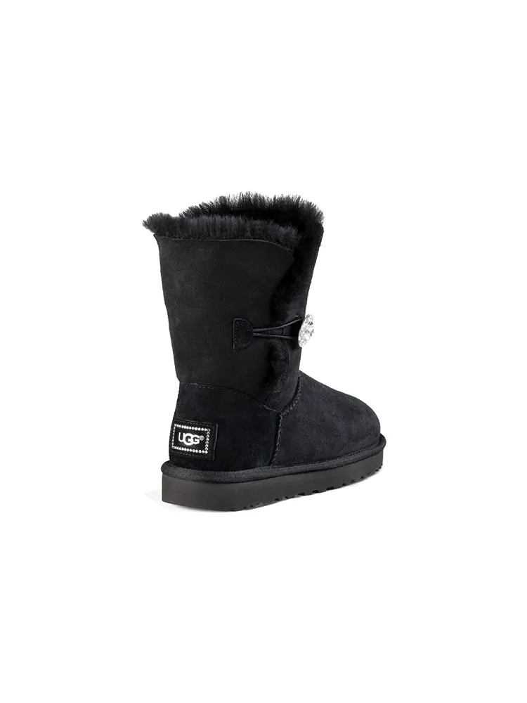 Ботинки зимние UGG WMNS Classic Bling Button — изображение 5 из 7, черный