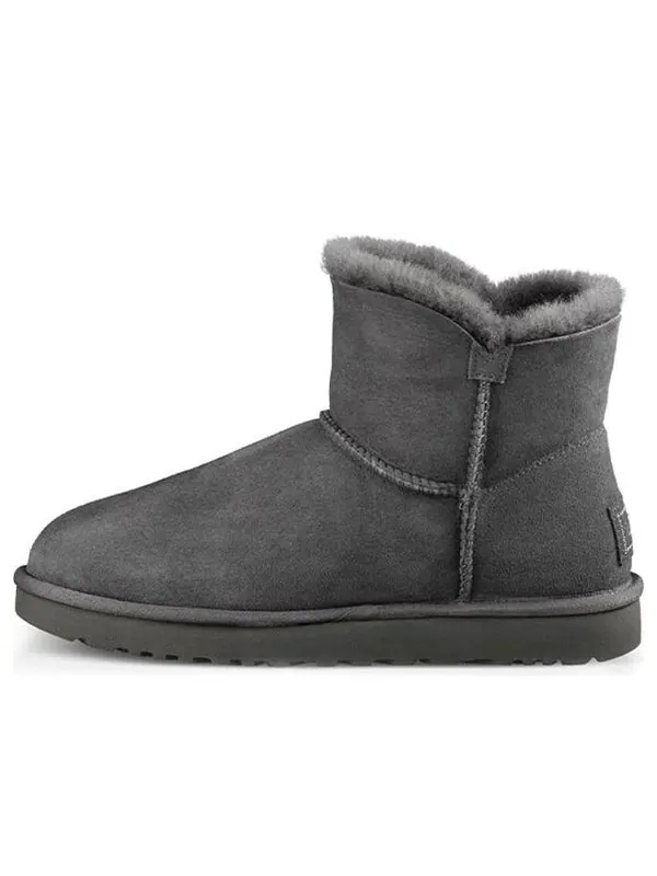 Ботинки зимние UGG Bailey Button с флисовой подкладкой — изображение 1 из 4, серый