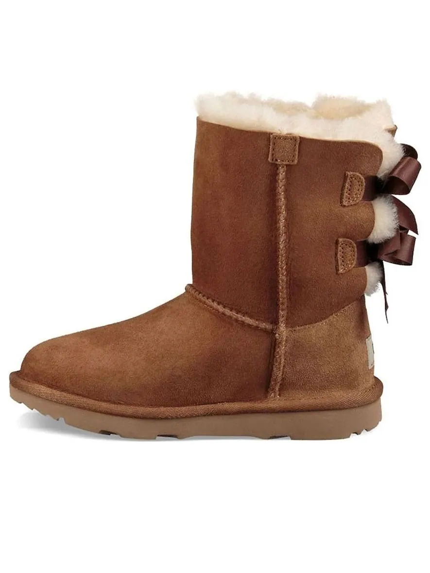 Зимние ботинки UGG Bailey Bow II Kids — изображение 1 из 6, коричневый