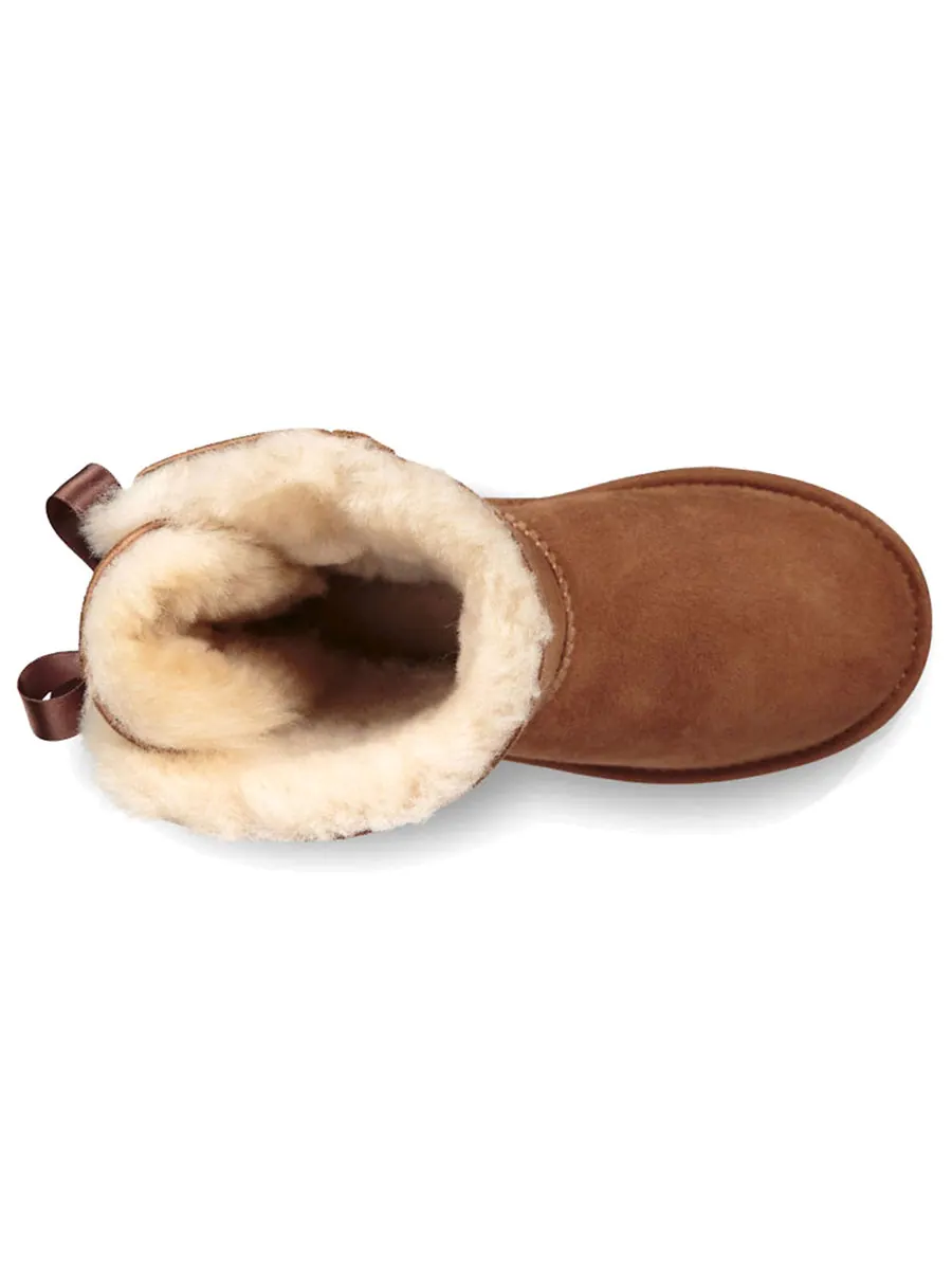Зимние ботинки UGG Bailey Bow II Kids — изображение 5 из 6, коричневый