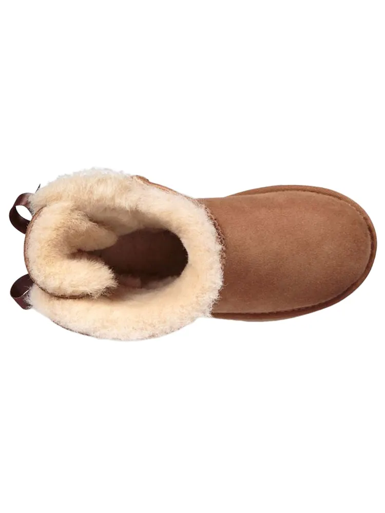 Зимние ботинки UGG Mini Bailey Bow II (Big Kids) Chestnut — изображение 5 из 6, коричневый
