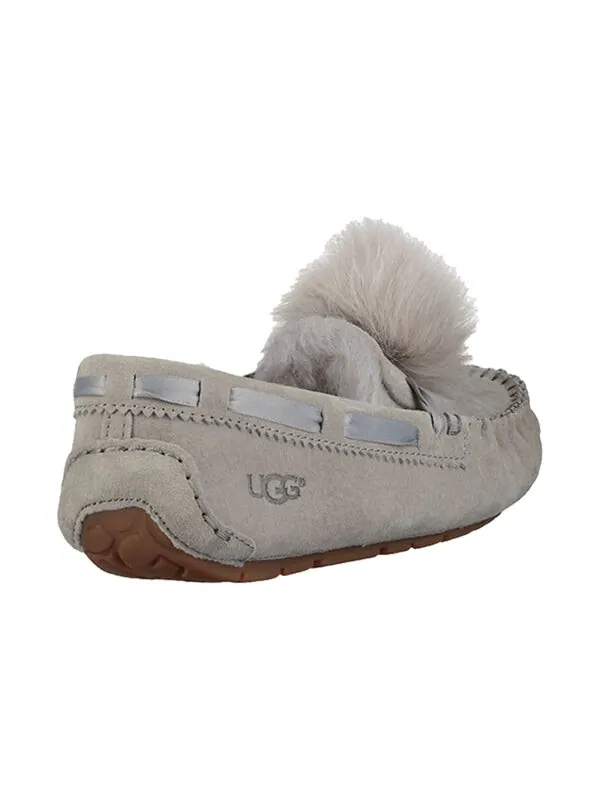 Тапочки dakota pom pom slip on grey Ugg — изображение 4 из 4, серый
