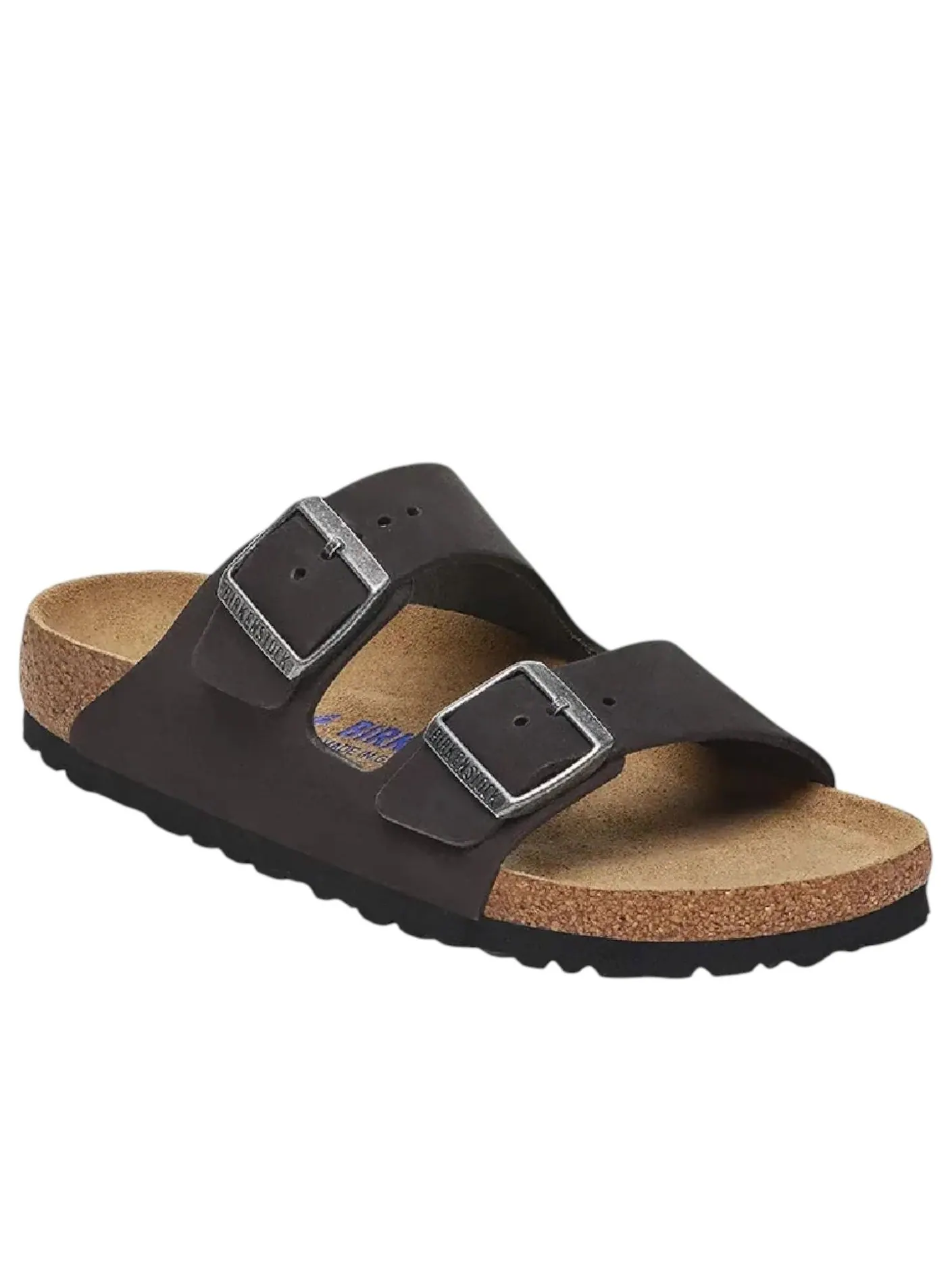 Birkenstock Arizona Soft Footbed Nubuck Leather 'Black' — изображение 3 из 3, черный