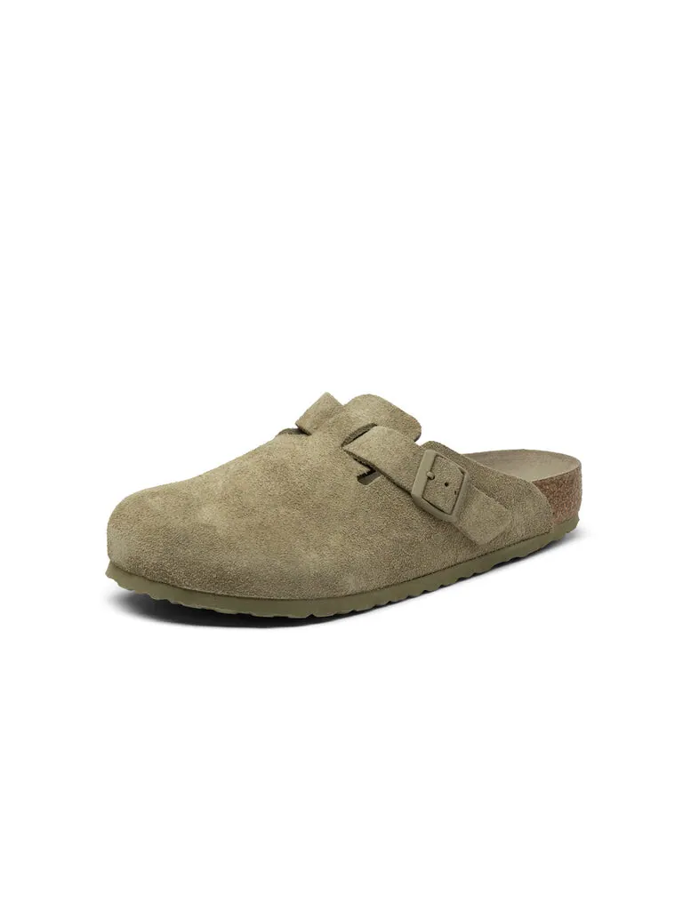 Мюли Birkenstock Boston Soft Footbed Faded Khaki — изображение 1 из 4, хаки