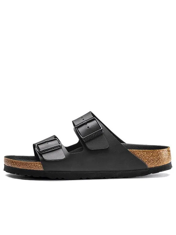 Тапочки arizona birko-flor 'black' Birkenstock — изображение 1 из 4, черный