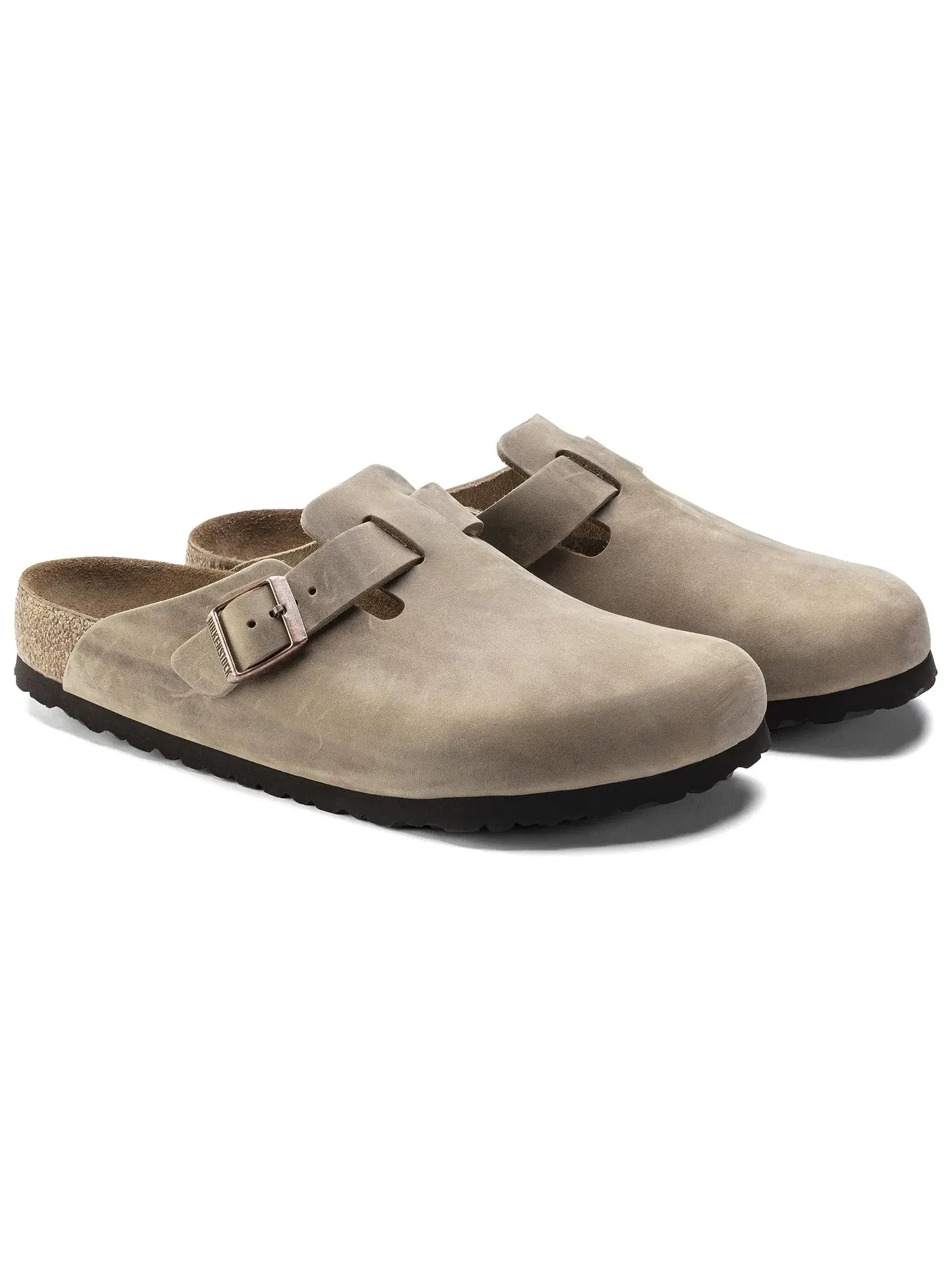 Сандалии Birkenstock Boston Soft Footbed — изображение 4 из 6, бежевый