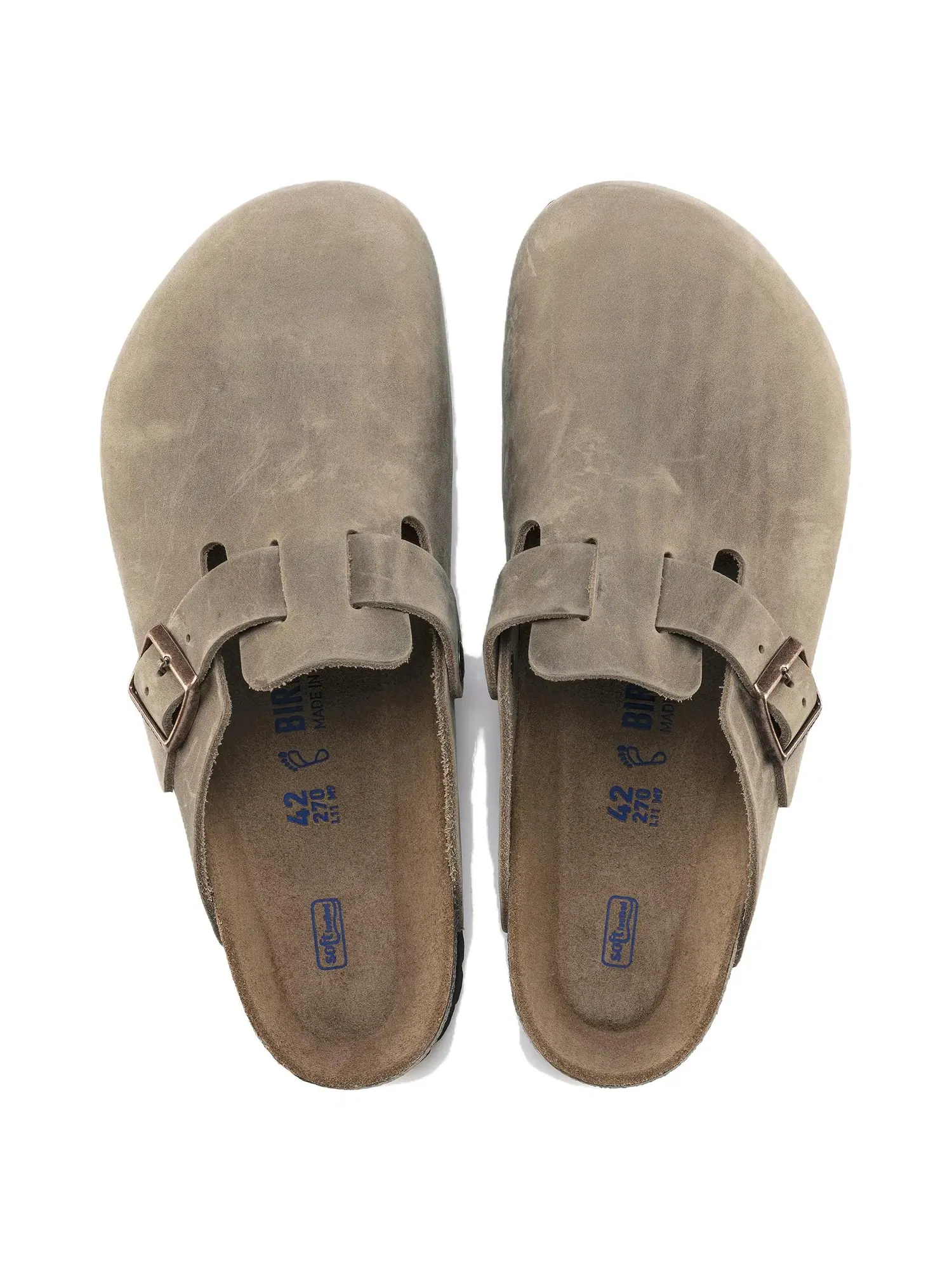 Сандалии Birkenstock Boston Soft Footbed — изображение 5 из 6, бежевый