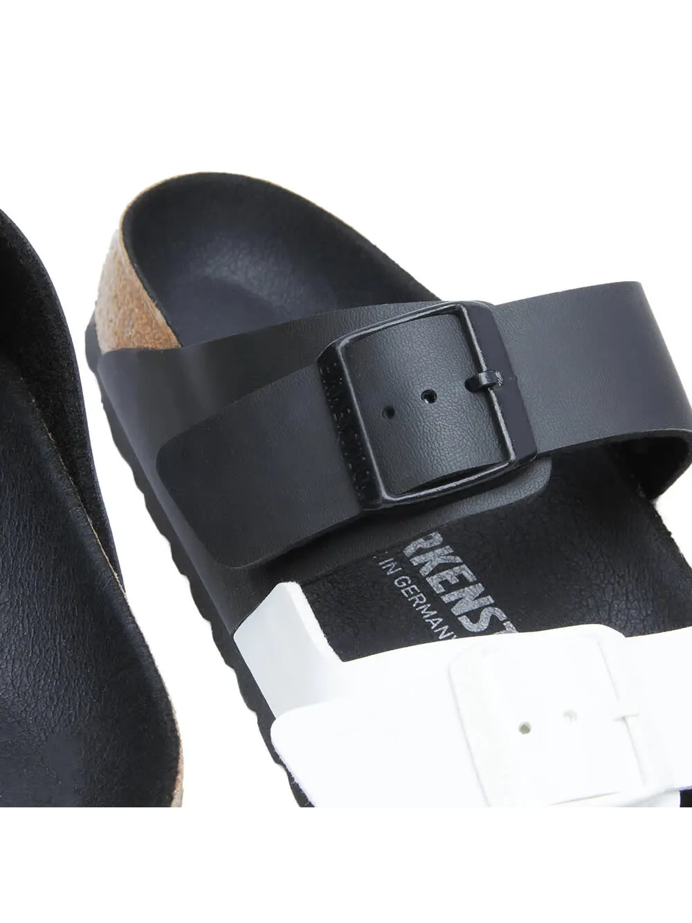 Сандалии Birkenstock Arizona Split Birko-Flor черный/белый — изображение 4 из 5
