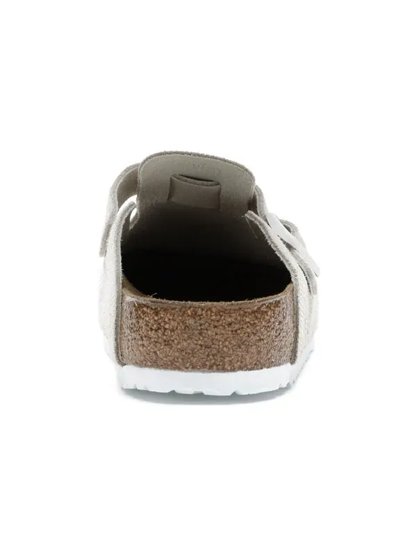 Тапочки x stssy boston suede embossed 'bone' Birkenstock — изображение 4 из 4, бежевый