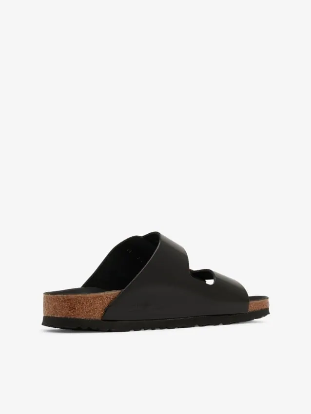 Сандалии Birkenstock Arizona Arizona Big Buckle Natural Leather Patent узкие — изображение 4 из 4, черный