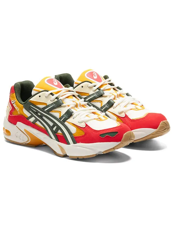 Кроссовки Sneakerlah x Gel Kayano 5 OG Asics — изображение 3 из 4, белый/красный/зеленый