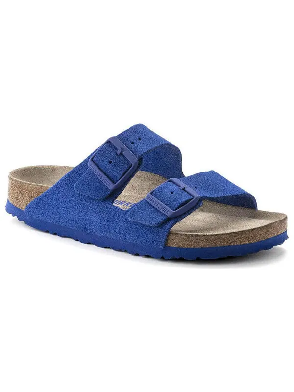 Тапочки arizona sfb vl suede sandals 'ultra blue' Birkenstock — изображение 2 из 4, синий