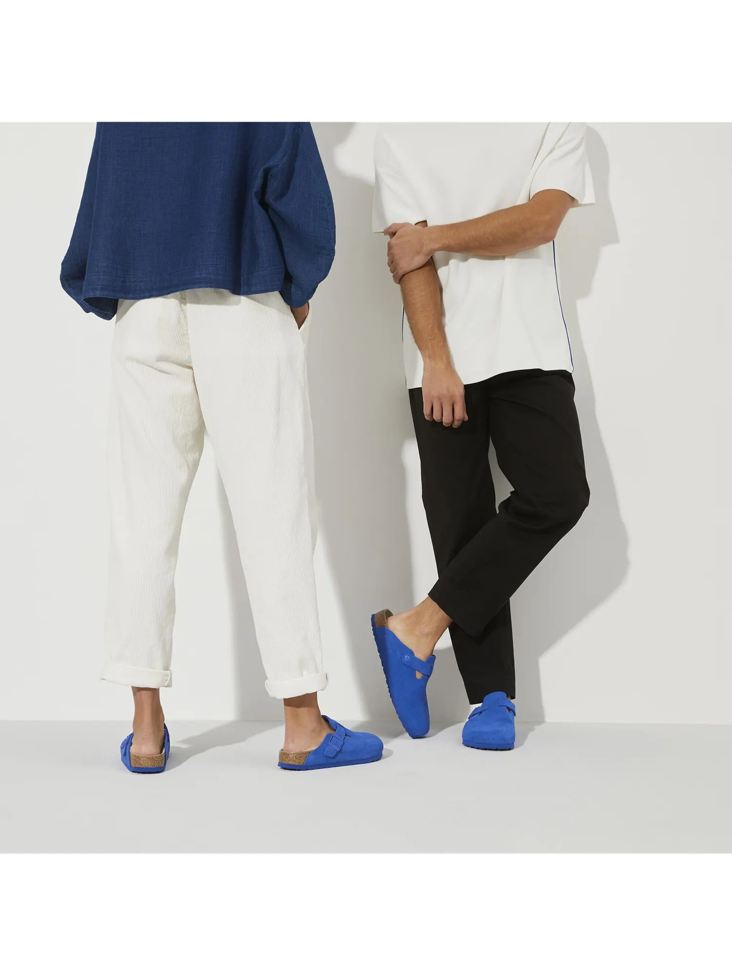 Мюли Birkenstock Boston Suede Leather — изображение 2 из 11, синий
