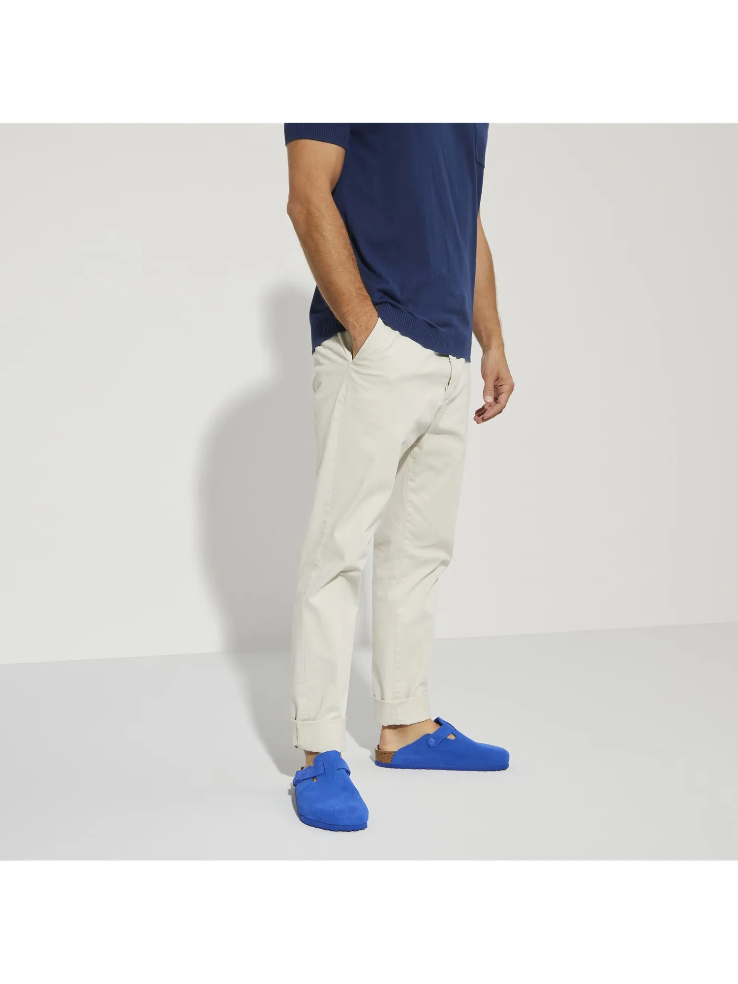 Мюли Birkenstock Boston Suede Leather — изображение 3 из 11, синий