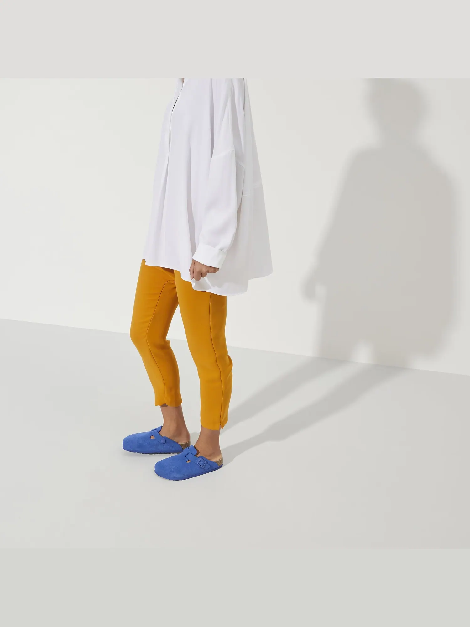 Мюли Birkenstock Boston Suede Leather — изображение 4 из 11, синий