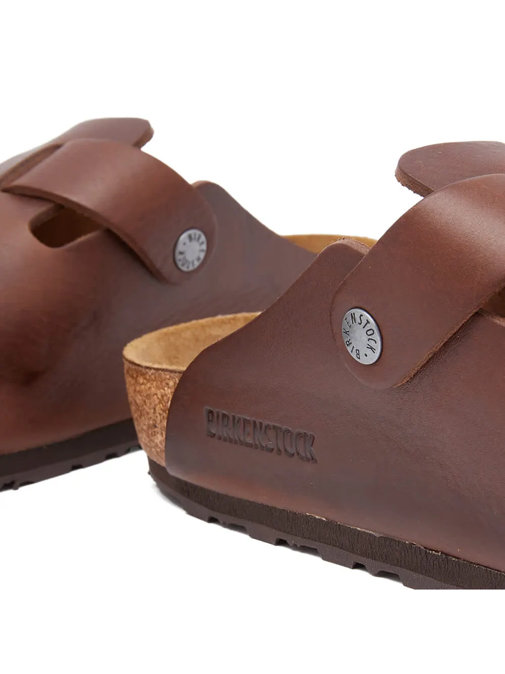 Мюли Birkenstock Boston Grip Leather Vintage — изображение 4 из 6, черный винтажный