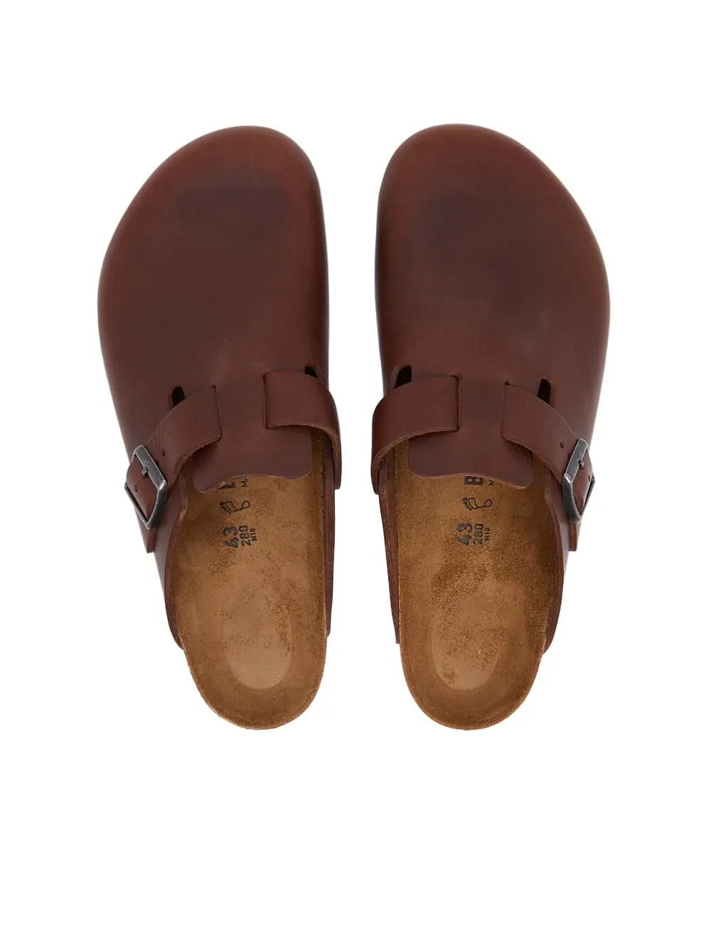 Мюли Birkenstock Boston Grip Leather Vintage — изображение 5 из 6, черный винтажный