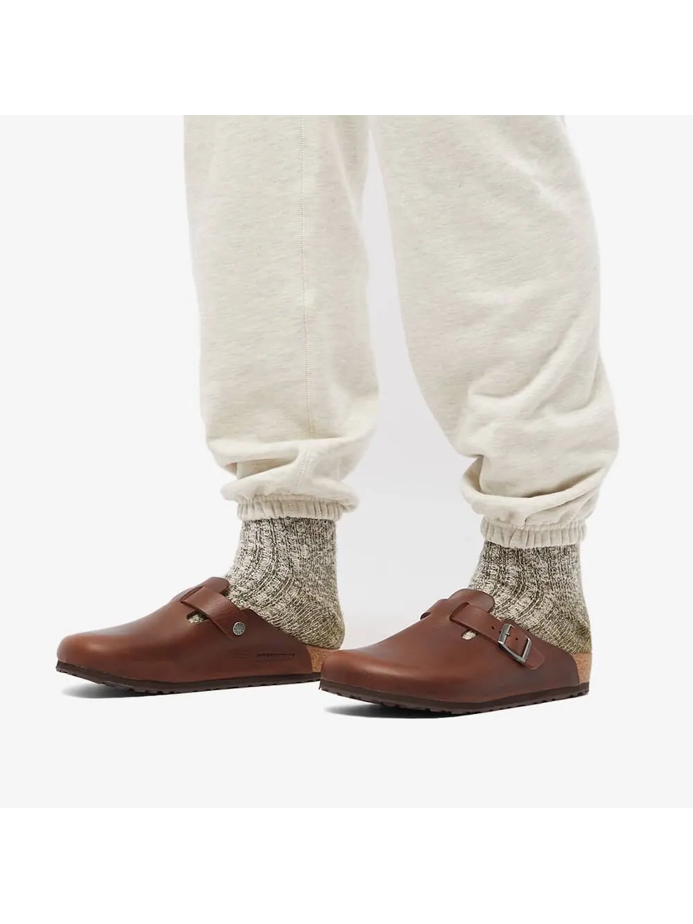 Мюли Birkenstock Boston Grip Leather Vintage — изображение 6 из 6, черный винтажный
