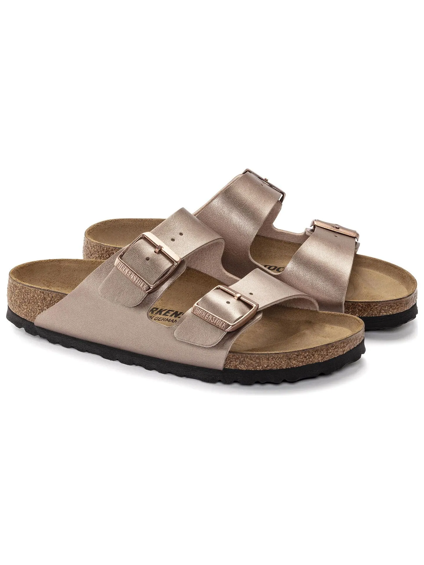Шлепанцы Birkenstock Arizona Birko-Flor Narrow Fit Sandals 'Copper' — изображение 3 из 5, медь