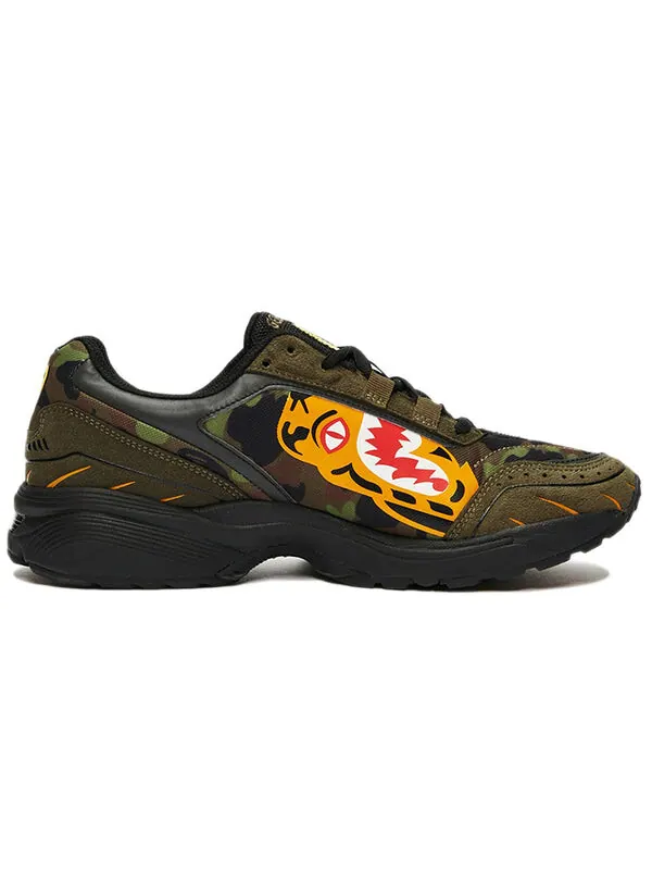 Кроссовки bape x gel 1090 Asics — изображение 2 из 4, желтый/зеленый