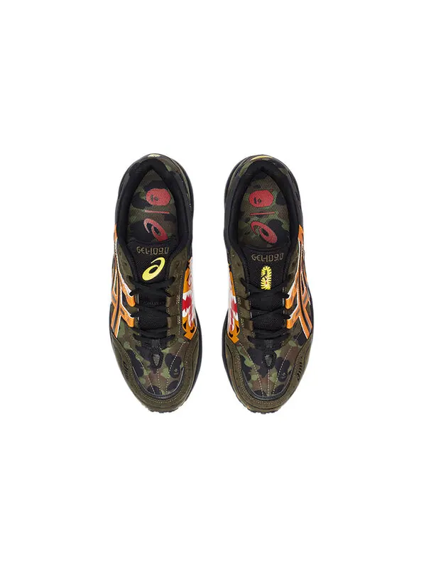 Кроссовки bape x gel 1090 Asics — изображение 4 из 4, желтый/зеленый