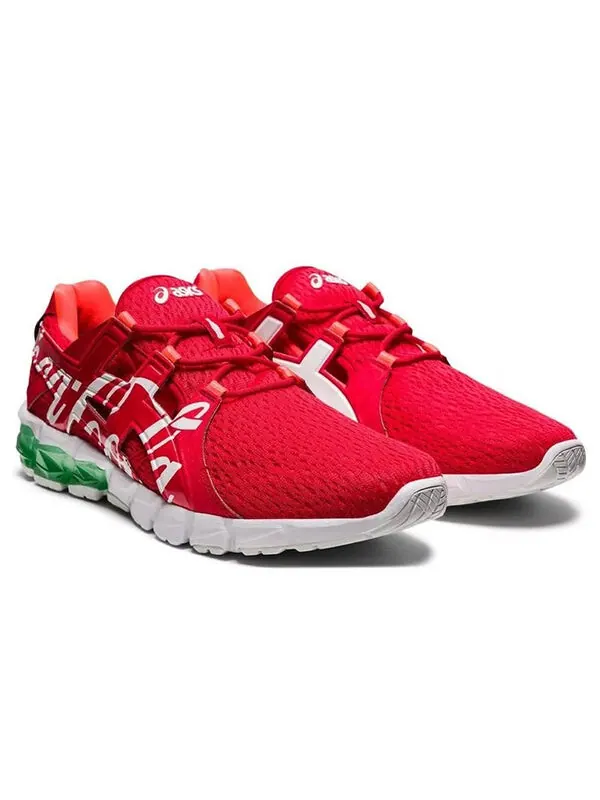 Кроссовки кока кола х гель квант 90 Asics — изображение 3 из 4, красный/белый/зеленый