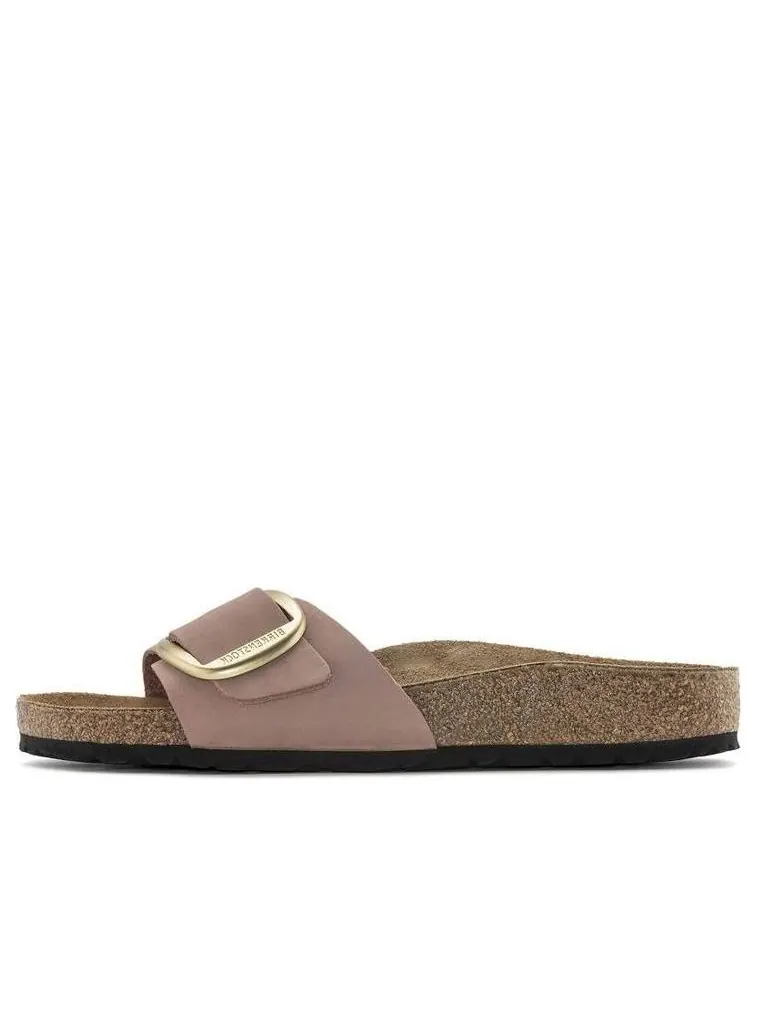 Сандалии (WMNS) Birkenstock Madrid Big Buckle Nubuck Leather Narrow Fit Sandals 'Old Rose' — изображение 1 из 5, розовый