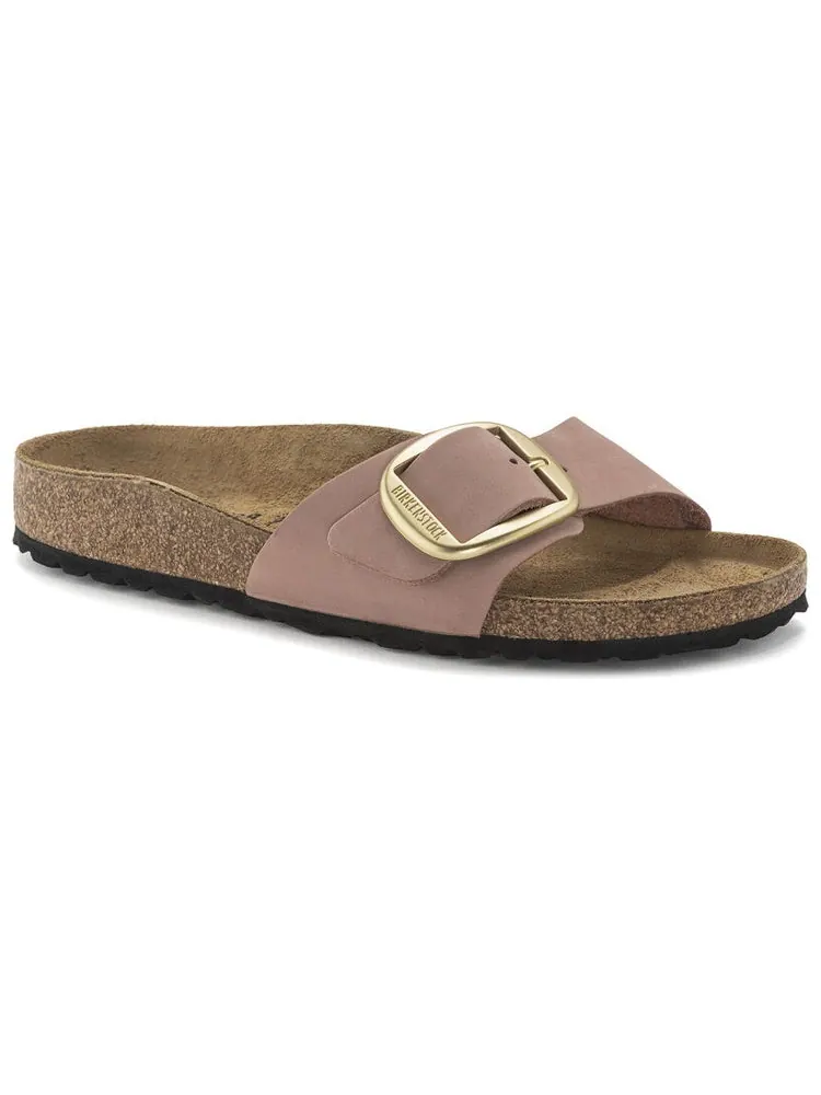Сандалии (WMNS) Birkenstock Madrid Big Buckle Nubuck Leather Narrow Fit Sandals 'Old Rose' — изображение 2 из 5, розовый