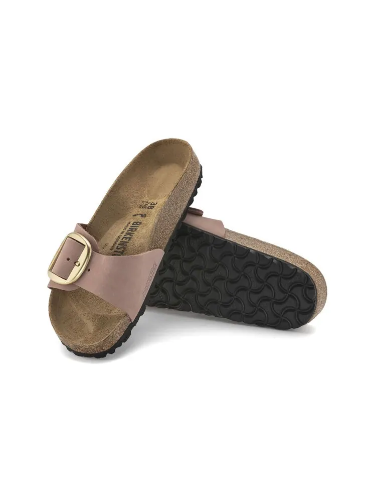 Сандалии (WMNS) Birkenstock Madrid Big Buckle Nubuck Leather Narrow Fit Sandals 'Old Rose' — изображение 5 из 5, розовый
