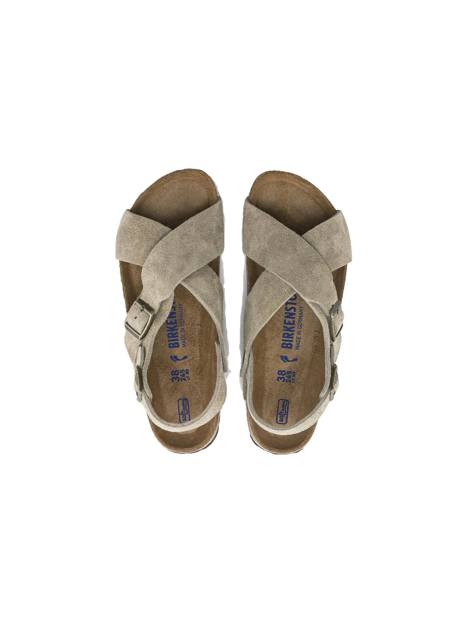 Сандалии Birkenstock Tulum Suede Leather узкие — изображение 4 из 5, бежевый