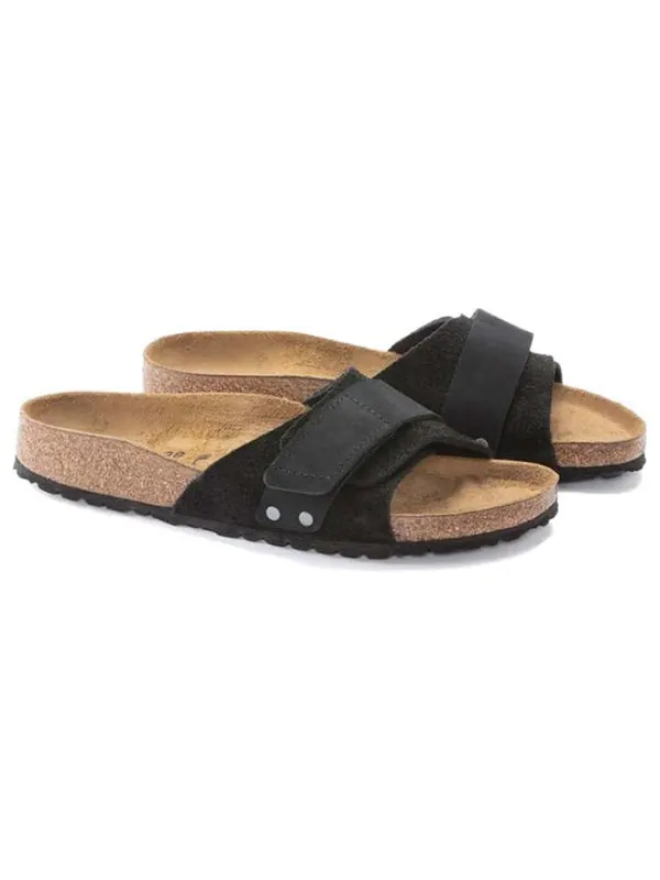 Сандалии Birkenstock Oita Suede Leather — изображение 3 из 8, черный
