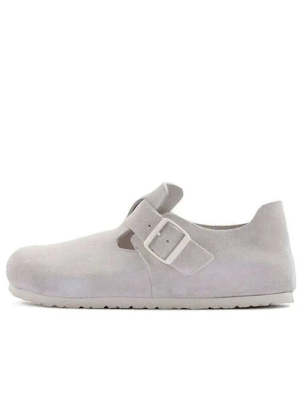 Кроссовки london suede leather 'antique white' Birkenstock