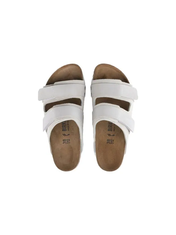 Тапочки uji nubuck leather/suede narrow fit 'antique white' Birkenstock — изображение 4 из 4, белый/песочный