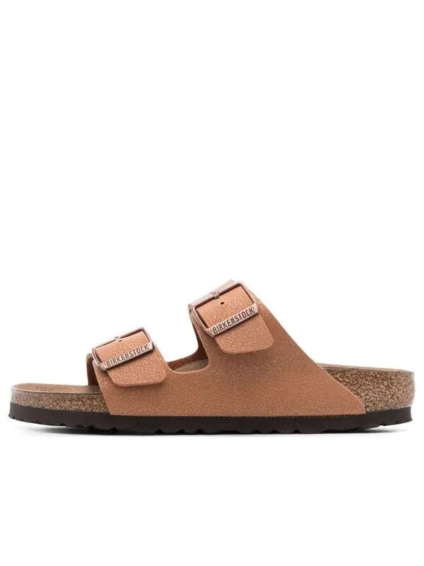 Тапочки arizona vegan birko-flor birkibuc sandals 'pecan' Birkenstock — изображение 1 из 4, оранжевый