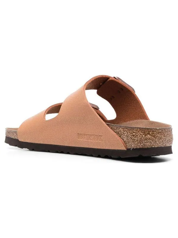 Тапочки arizona vegan birko-flor birkibuc sandals 'pecan' Birkenstock — изображение 3 из 4, оранжевый