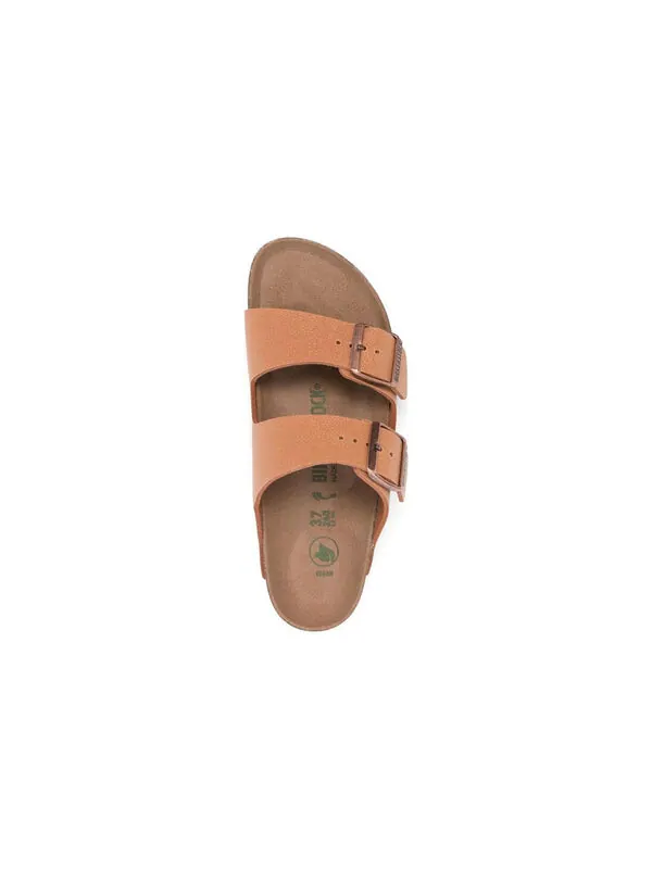 Тапочки arizona vegan birko-flor birkibuc sandals 'pecan' Birkenstock — изображение 4 из 4, оранжевый