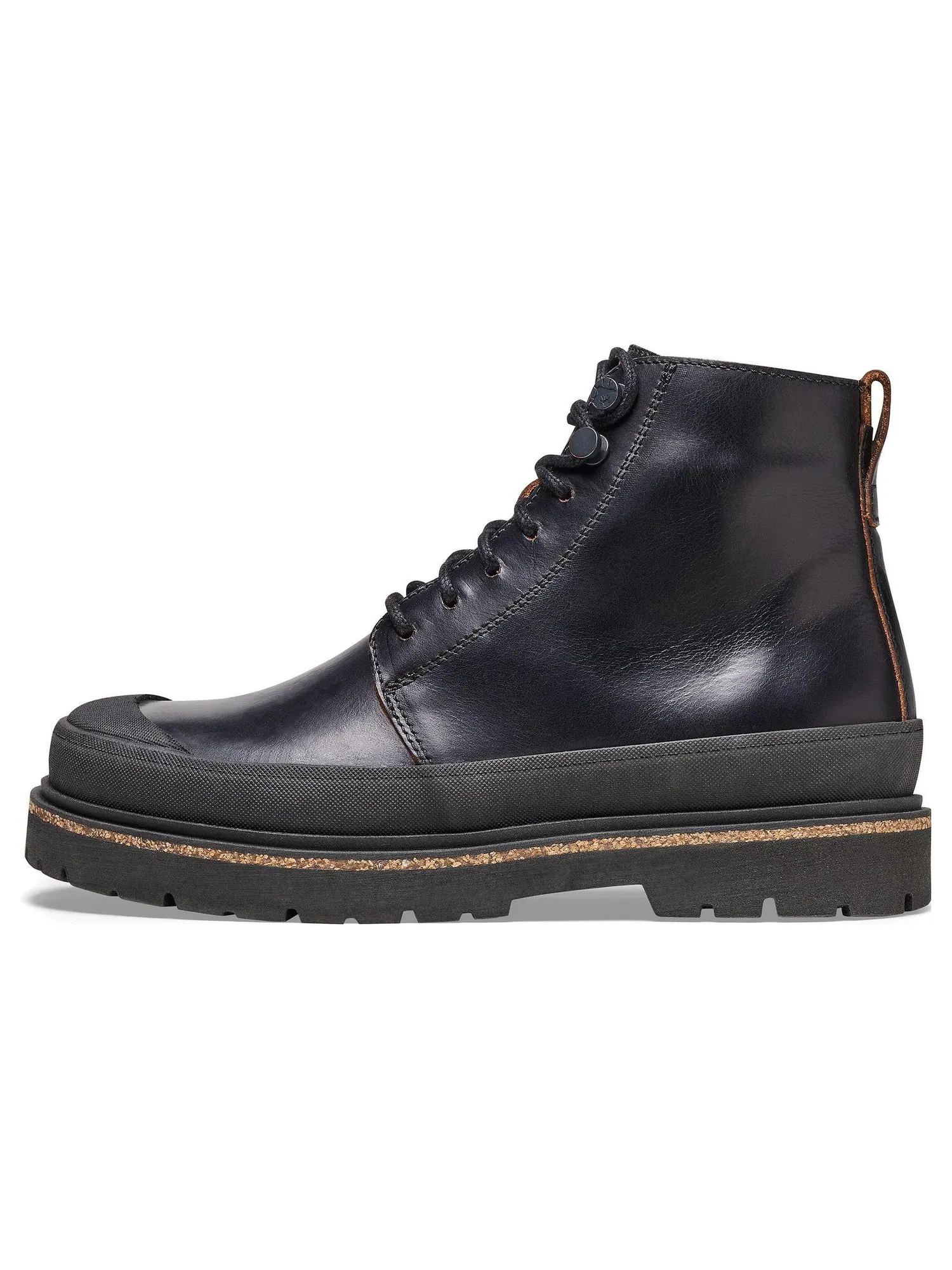 Кроссовки (WMNS) Birkenstock Prescott Women Waxy Leather Narrow Fit 'Black' — изображение 2 из 6, черный