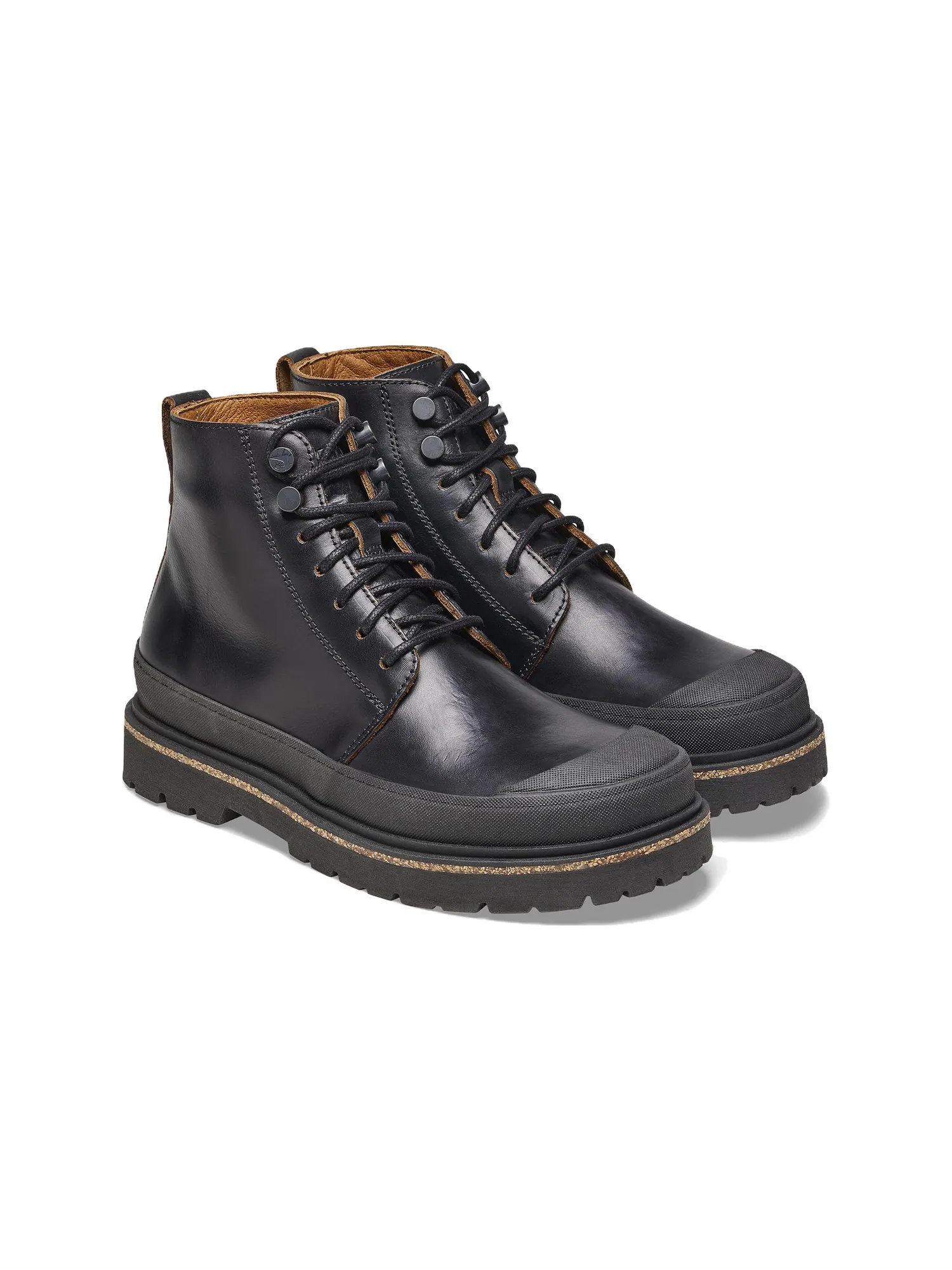 Кроссовки (WMNS) Birkenstock Prescott Women Waxy Leather Narrow Fit 'Black' — изображение 4 из 6, черный