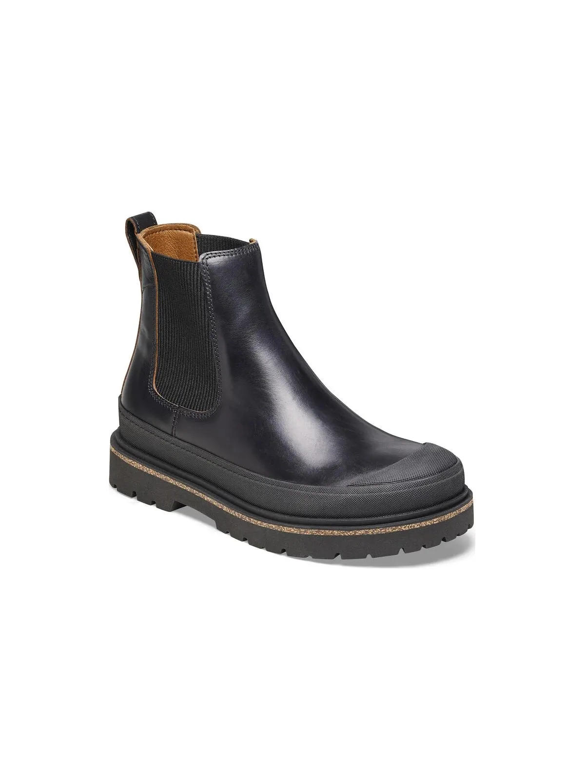 Кроссовки (WMNS) Birkenstock Prescott Slip On Women Waxy Leather Narrow Fit 'Black' — изображение 2 из 4, черный