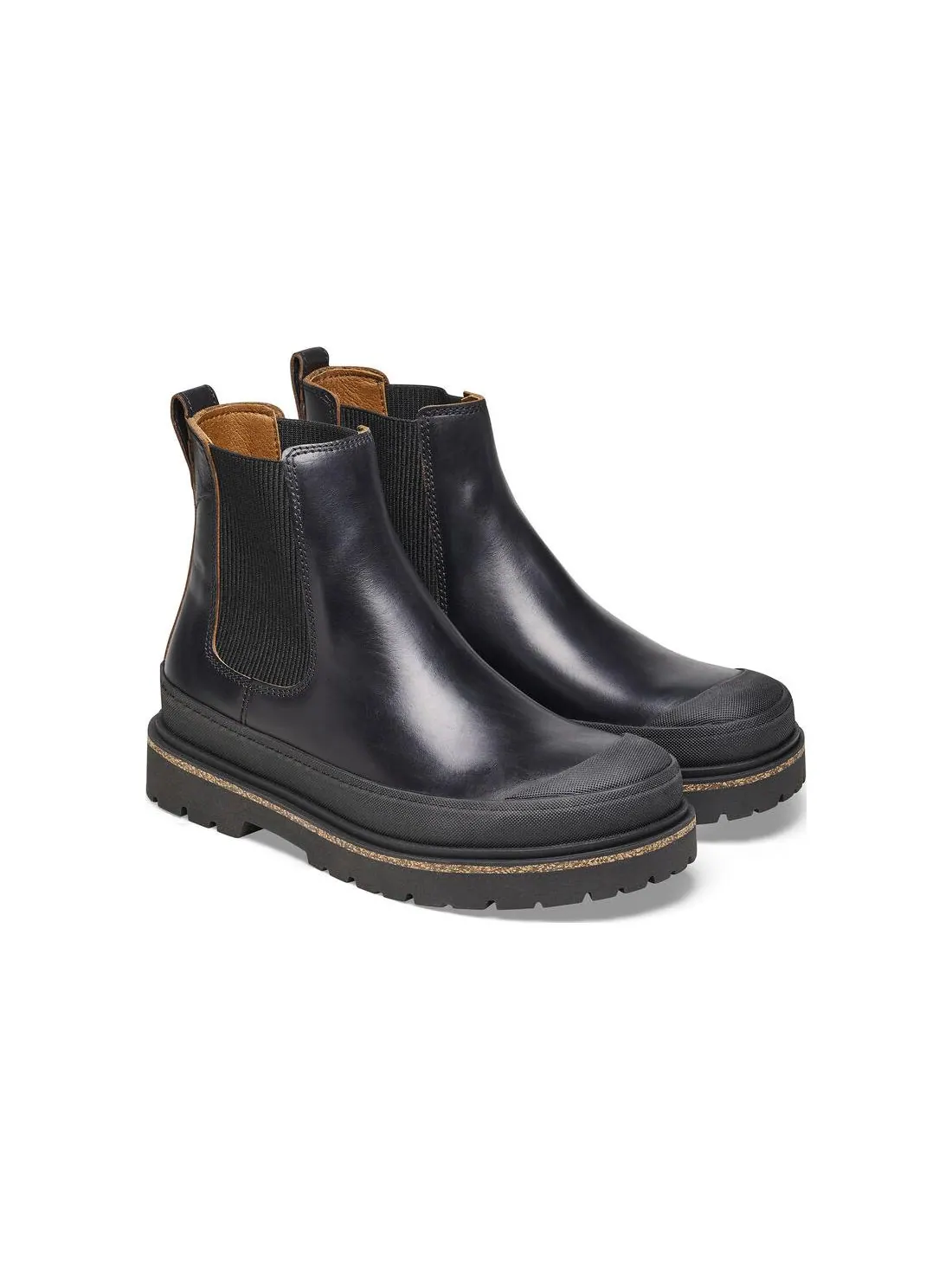 Кроссовки (WMNS) Birkenstock Prescott Slip On Women Waxy Leather Narrow Fit 'Black' — изображение 3 из 4, черный