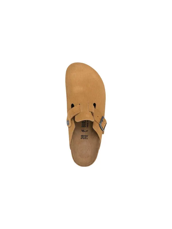 Тапочки boston suede embossed narrow fit 'butterscotch brown' Birkenstock — изображение 3 из 4, коричневый