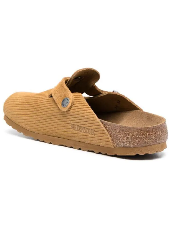 Тапочки boston suede embossed narrow fit 'butterscotch brown' Birkenstock — изображение 4 из 4, коричневый