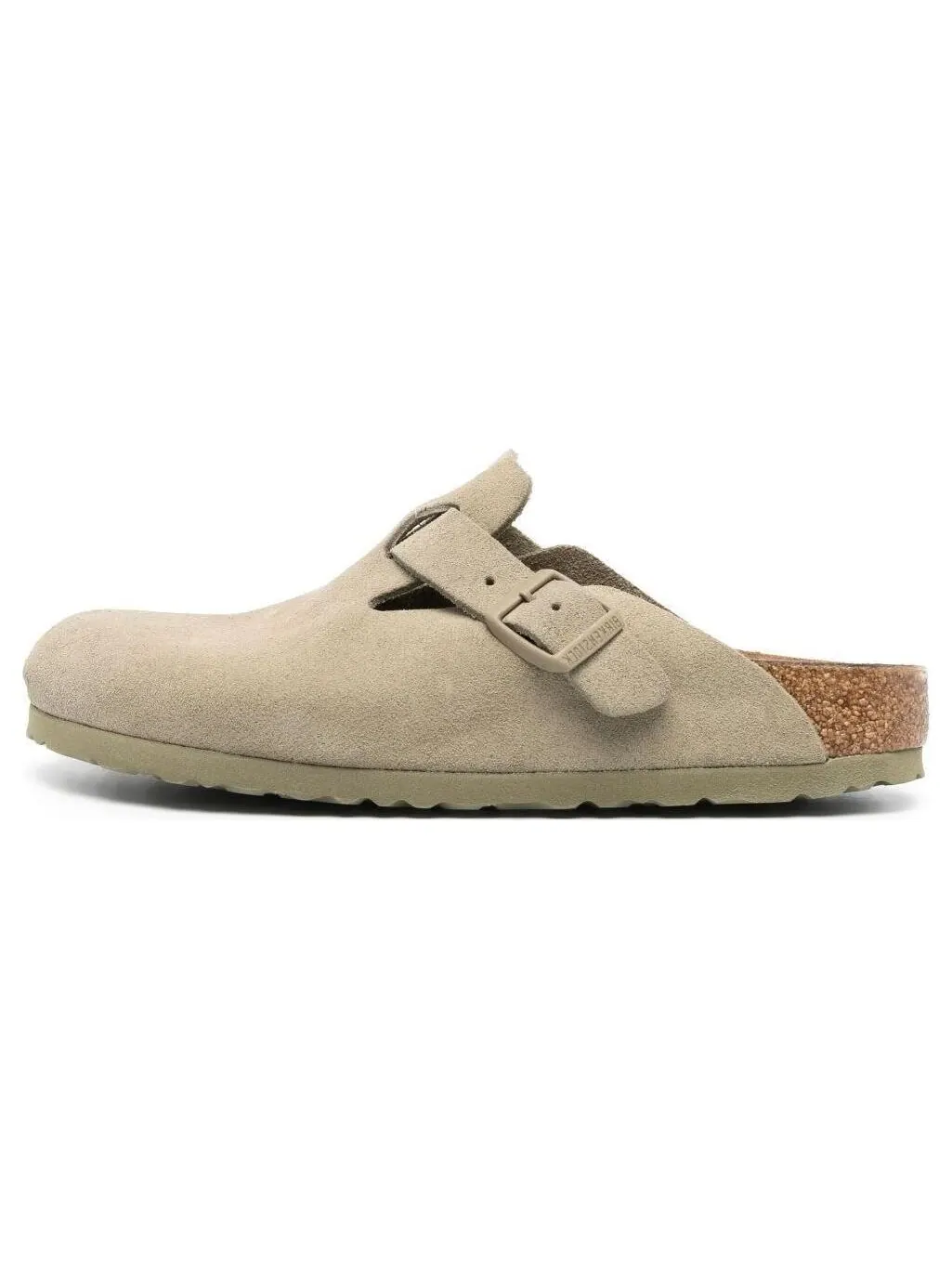 Мюли Birkenstock Boston Suede Leather узкие, унисекс — изображение 1 из 4, хаки