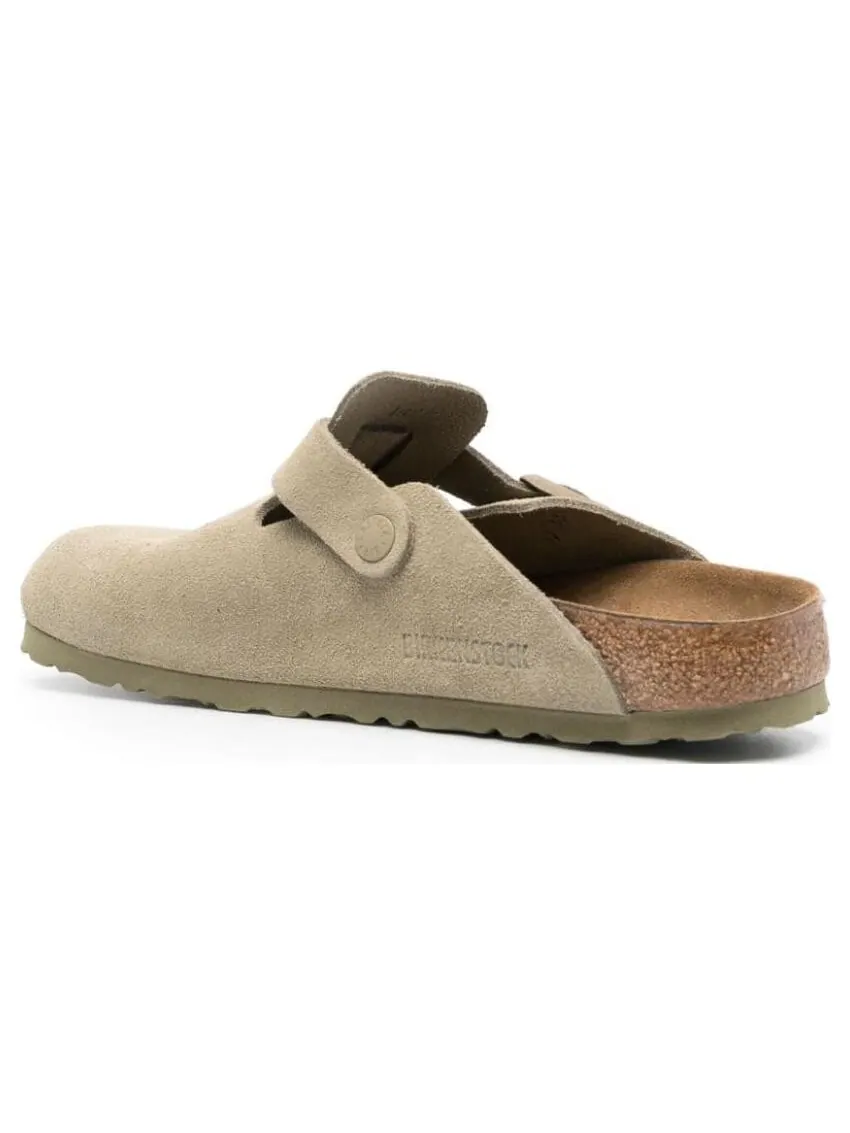 Мюли Birkenstock Boston Suede Leather узкие, унисекс — изображение 3 из 4, хаки