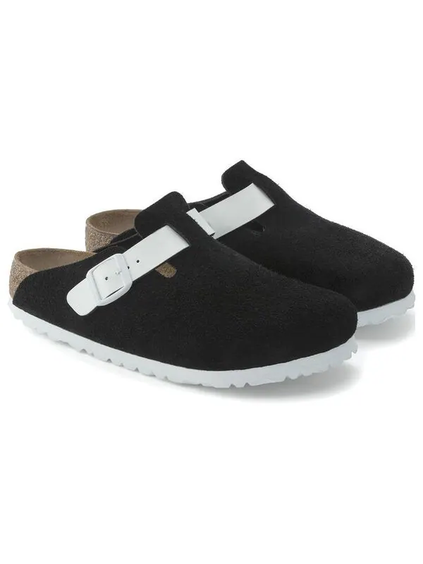 Тапочки salina birko-flor narrow fit 'magic galaxy black' Birkenstock — изображение 3 из 4, черный/белый