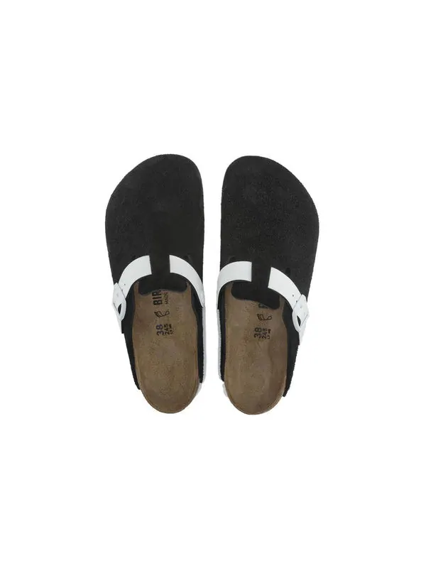 Тапочки salina birko-flor narrow fit 'magic galaxy black' Birkenstock — изображение 4 из 4, черный/белый