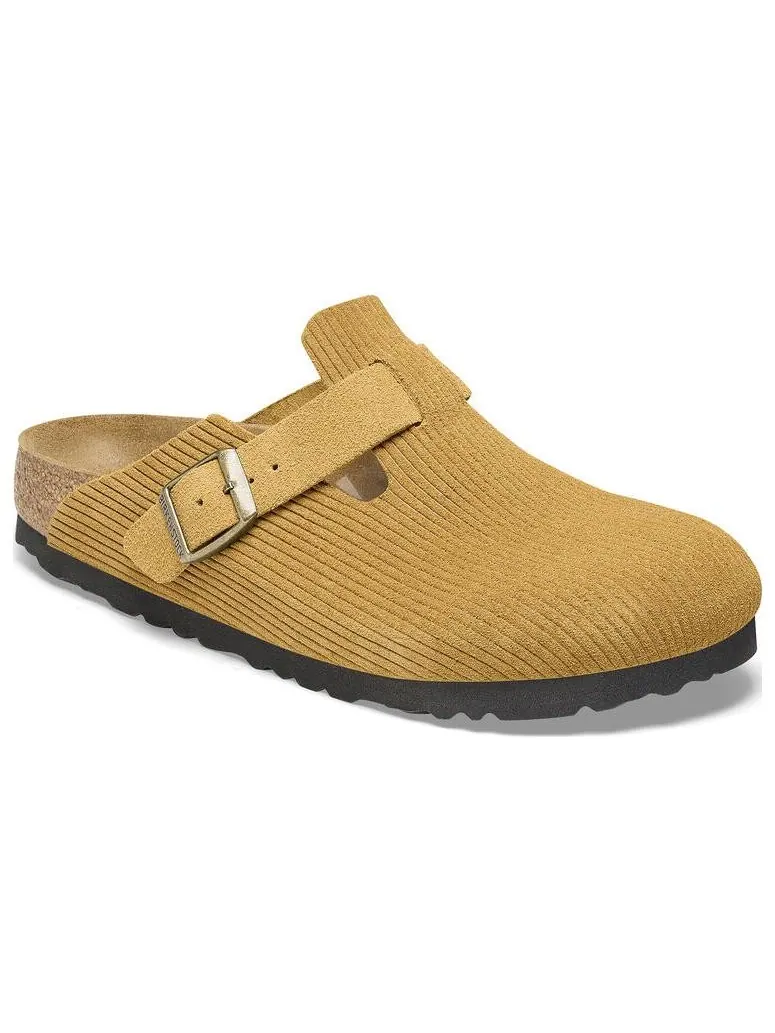 Мюли Birkenstock Boston Suede Embossed Corduroy узкие — изображение 2 из 4, коричневый