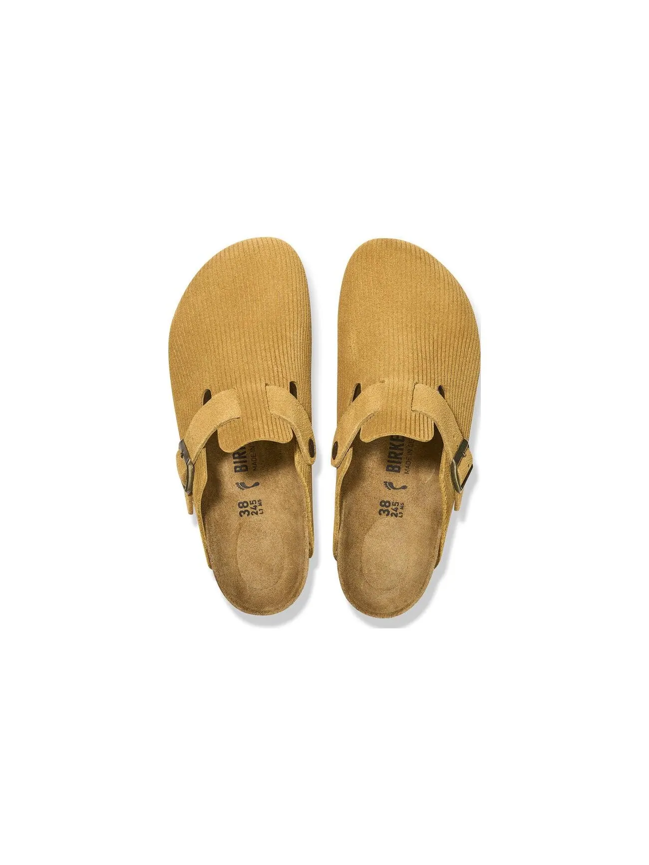 Мюли Birkenstock Boston Suede Embossed Corduroy узкие — изображение 4 из 4, коричневый