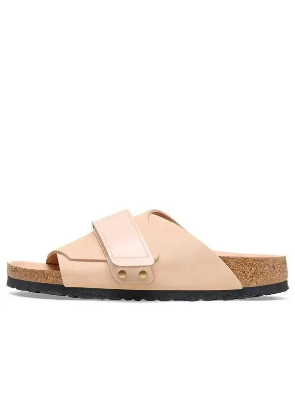 Тапочки kyoto nubuck leather sandals 'new beige' Birkenstock