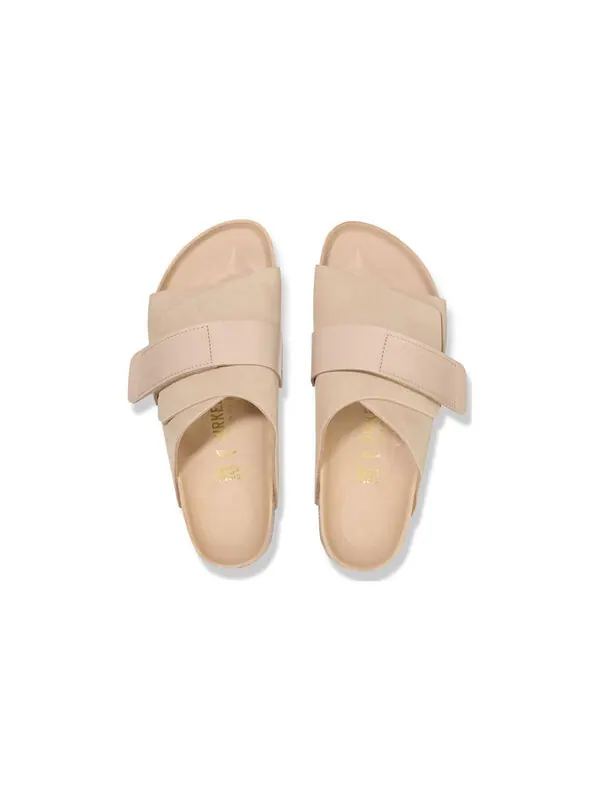 Тапочки kyoto nubuck leather sandals 'new beige' Birkenstock — изображение 4 из 4, бежевый